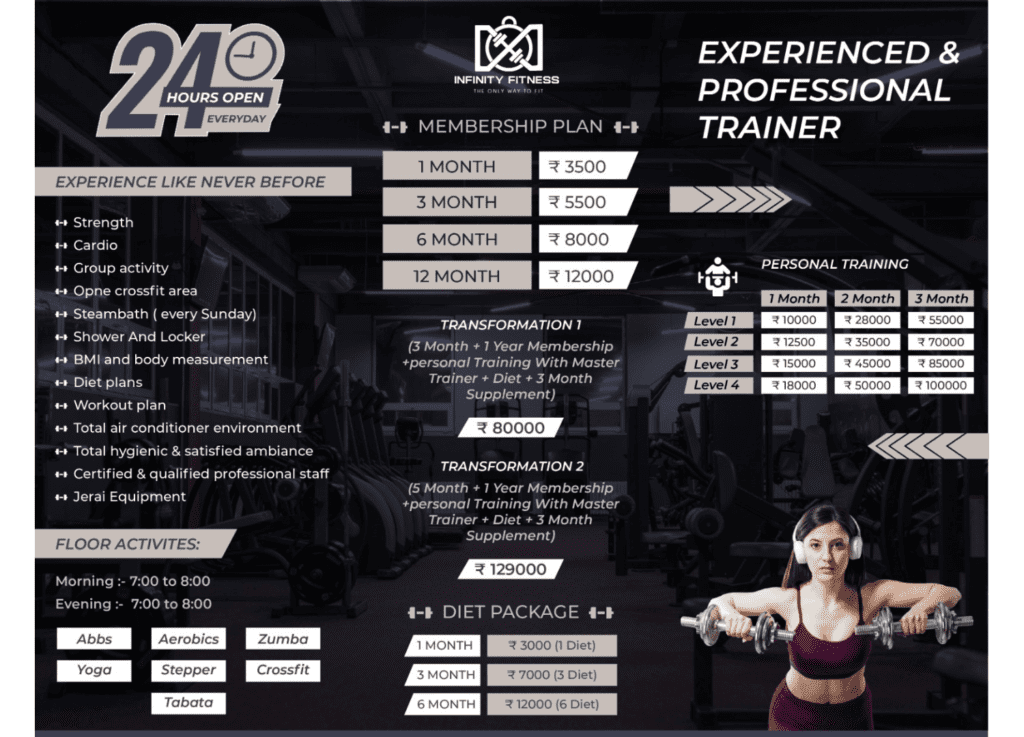 Infinity Gym Brochure by Kymin Creation