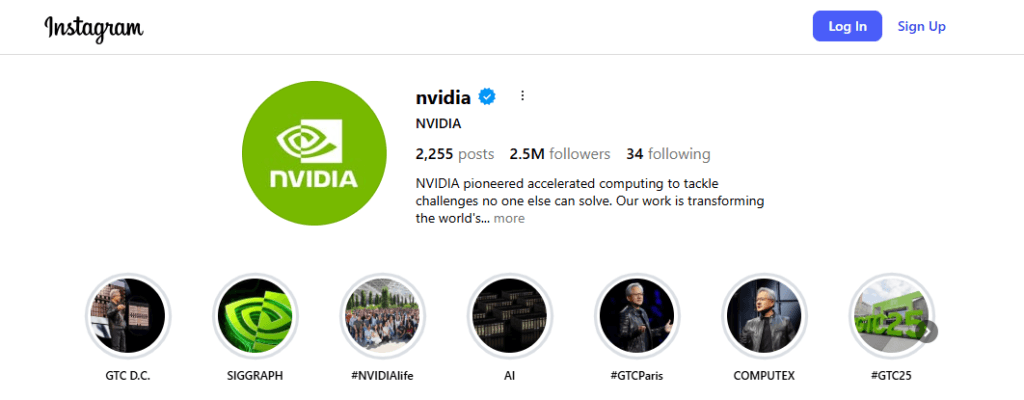 NVIDIA Insta